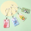 Summer drinks, cute ID card holder, sliding cover, waterproof bus, student card, lanyard, keychain, work ID card, meal card Application Scenario